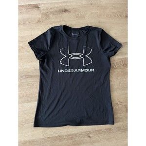 Under Armour Heatgear Mens L Center Logo Graphic Workout T Shirt